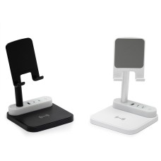Base de Carregamento com Suporte Celular e Luminária Base de Carregamento com Suporte Celular e Luminária