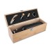 Kit Vinho Bambu 4 Peças Kit Vinho Bambu 4 Peças