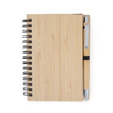 Caderno de Bambu com Caneta Caderno de Bambu com Caneta