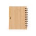 Bloco de Anotações Bambu com Caneta Bloco de Anotações Bambu com Caneta