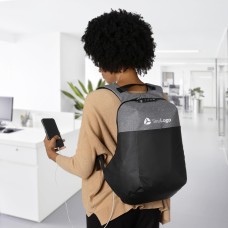 Mochila de Poliéster Anti-Furto USB com Segredo 31L Mochila de Poliéster Anti-Furto USB com Segredo 31L