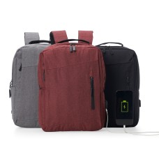 Mochila de Nylon USB 17L Mochila de Nylon USB 17L