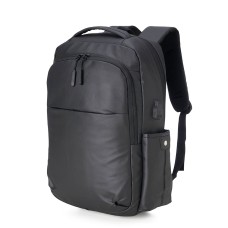 Mochila Couro Sintético USB 20L Mochila Couro Sintético USB 20L