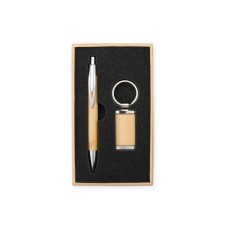 Kit Caneta e Chaveiro Bambu Kit Caneta e Chaveiro Bambu