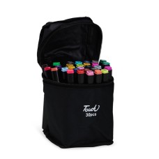 Kit Canetas Marcadoras Pontas Duplas 36 Cores