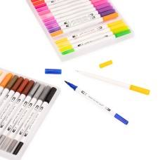 Kit Canetinhas Ponta Dupla 100 Cores