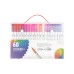 Kit Canetinhas Ponta Dupla Com 60 Cores Kit Canetinhas Ponta Dupla Com 60 Cores