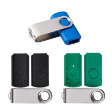 Carcaça Pen Drive Giratório Brilhante Carcaça Pen Drive Giratório Brilhante